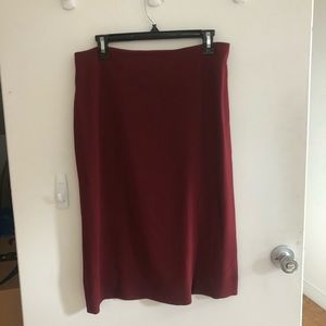 Burgundy pencil skirt mm lafleur